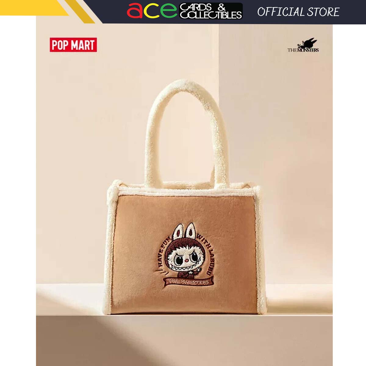 POP MART The Monsters Classic Series &quot;Tote Bag&quot; (Brown)-Pop Mart-Ace Cards &amp; Collectibles