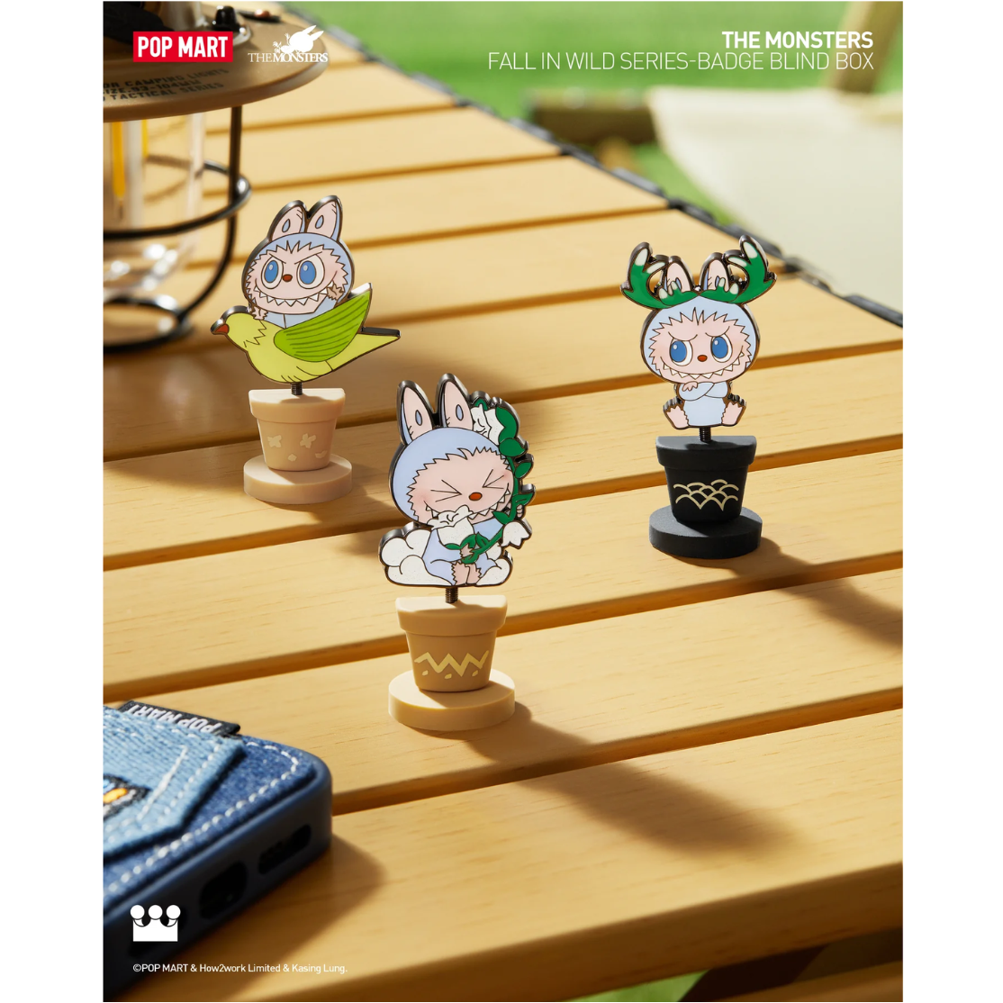 POP MART The Monsters Fall in Wild Badge Series-Single Box (Random)-Pop Mart-Ace Cards & Collectibles