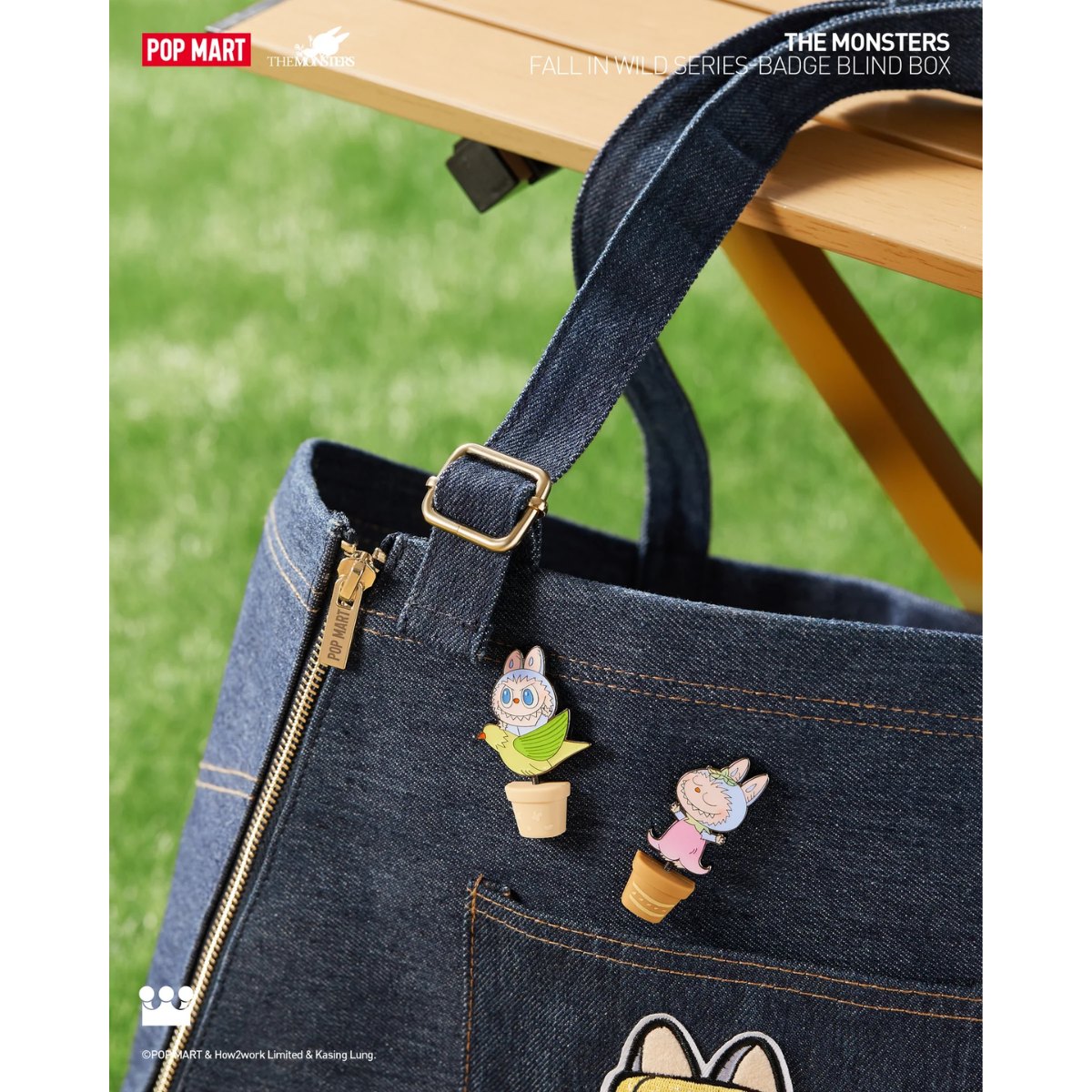 POP MART The Monsters Fall in Wild Badge Series-Single Box (Random)-Pop Mart-Ace Cards & Collectibles