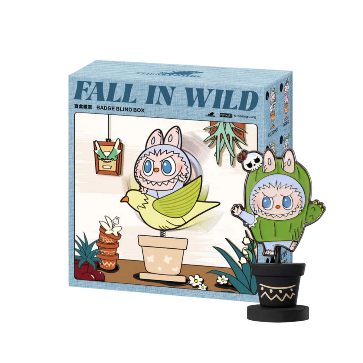POP MART The Monsters Fall in Wild Badge Series-Single Box (Random)-Pop Mart-Ace Cards & Collectibles