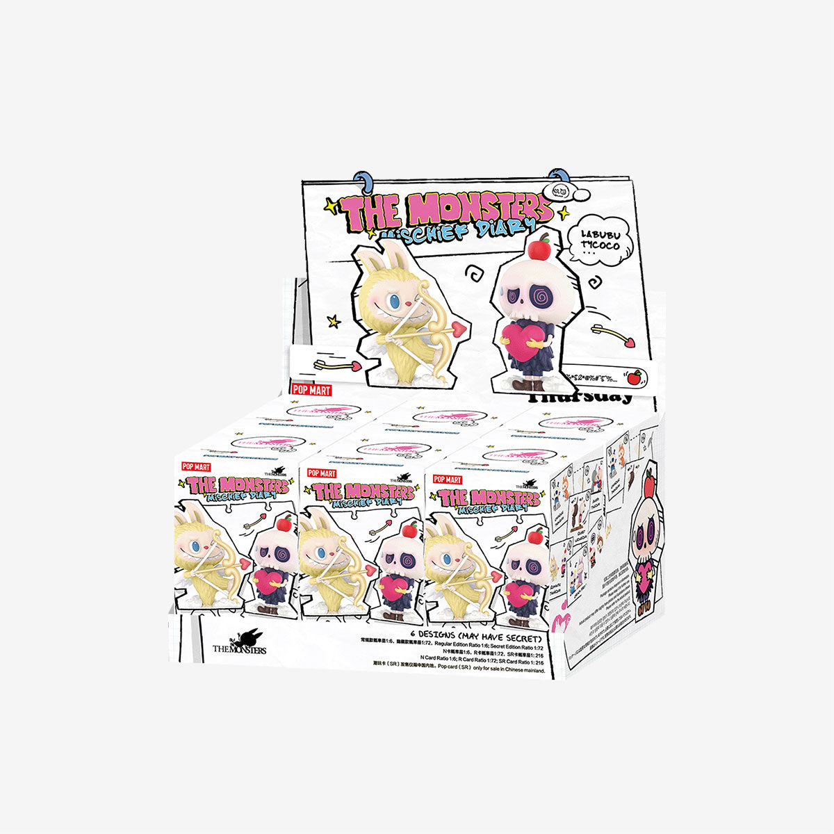 POP MART The Monsters Mischief Diary Series-Display Box (6pcs)-Pop Mart-Ace Cards &amp; Collectibles