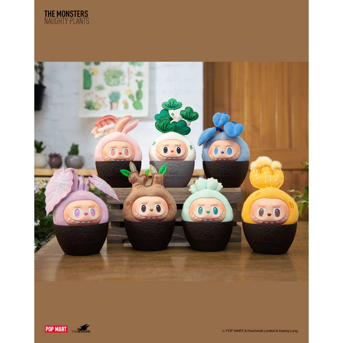 POP MART The Monsters Naughty Plants Vinyl Face Series-Single Box (Random)-Pop Mart-Ace Cards & Collectibles