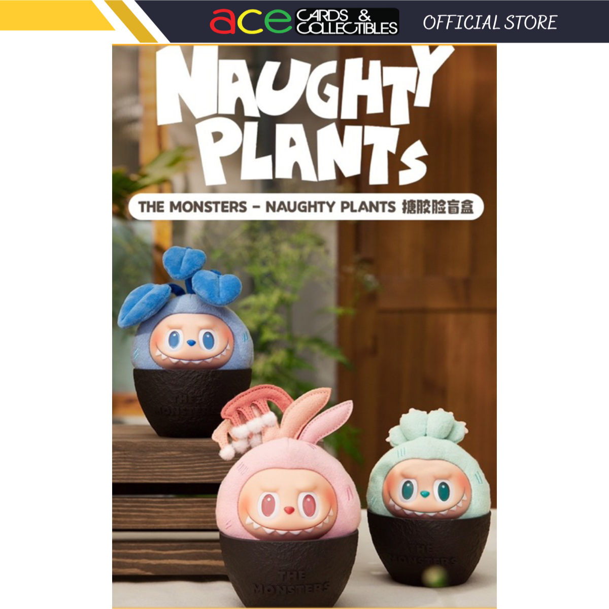 POP MART The Monsters Naughty Plants Vinyl Face Series-Single Box (Random)-Pop Mart-Ace Cards &amp; Collectibles