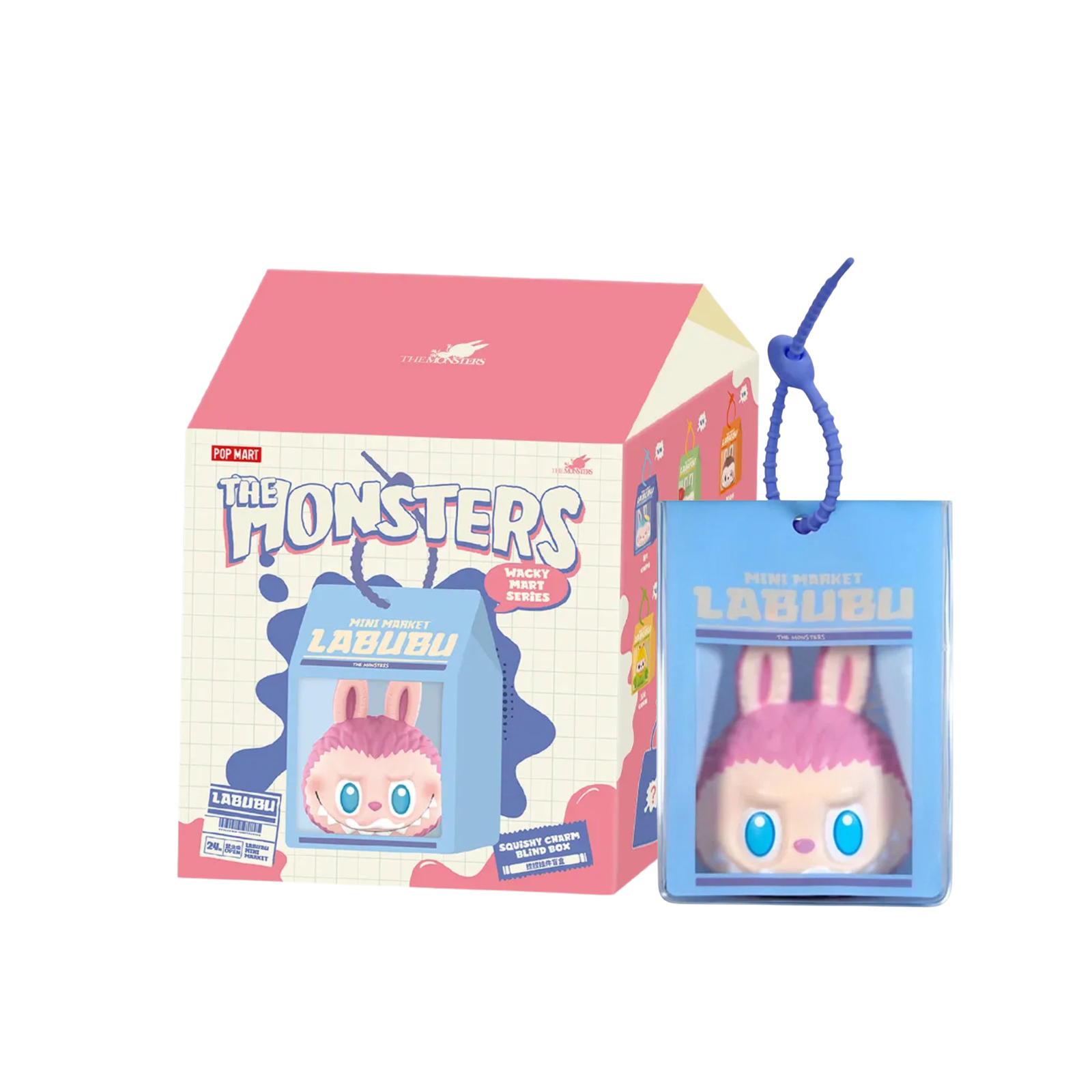 POP MART The Monsters Wacky Mart Series Squishy Charm Blind Box-Single Box (Random)-Pop Mart-Ace Cards & Collectibles