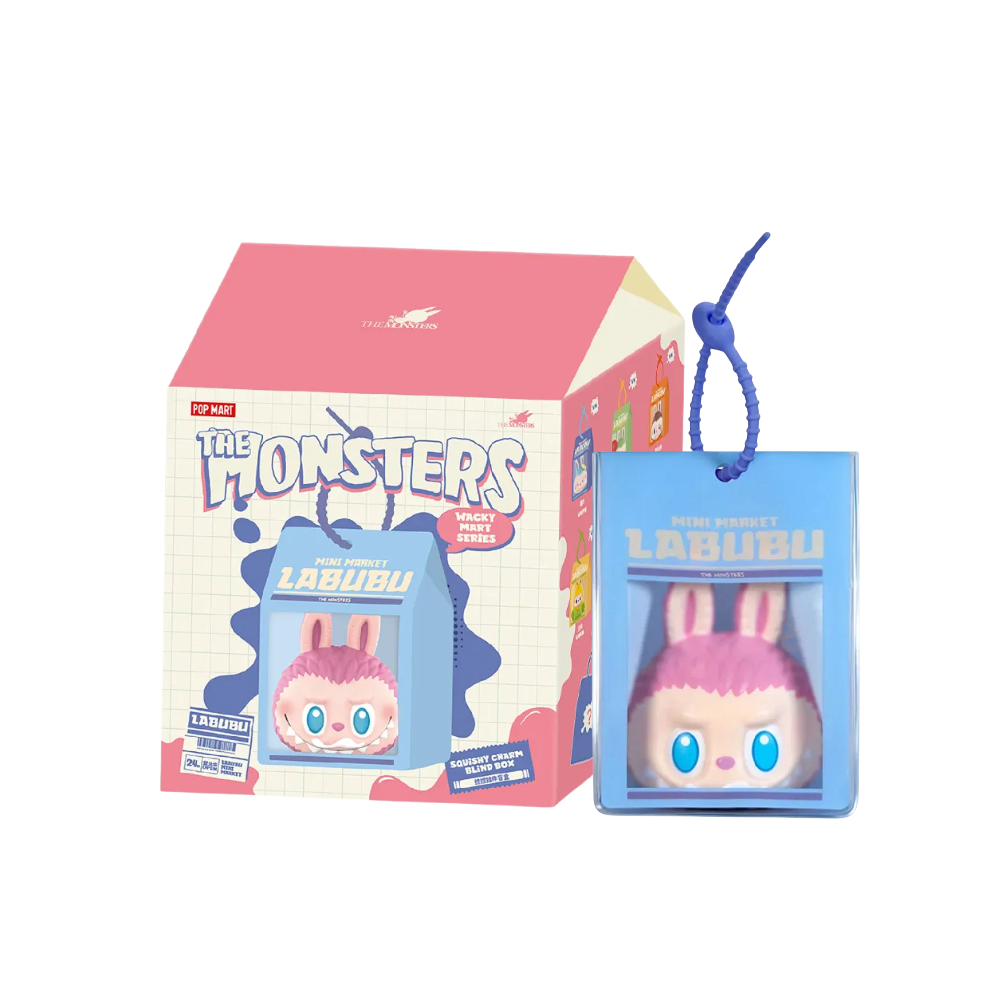 POP MART The Monsters Wacky Mart Series Squishy Charm Blind Box-Single Box (Random)-Pop Mart-Ace Cards & Collectibles