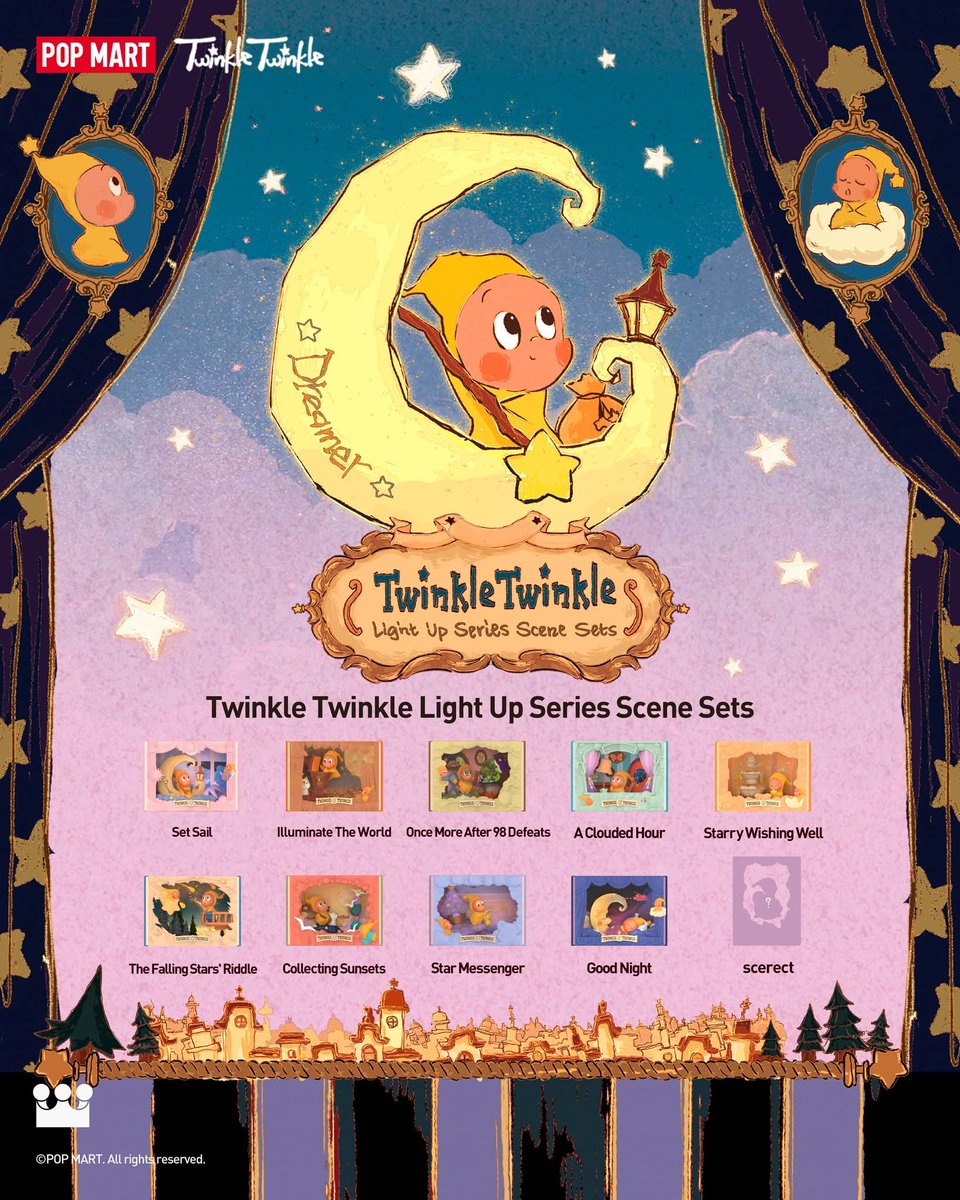POP MART Twinkle Twinkle Light Up Series Scene Sets-Single Box (Random)-Pop Mart-Ace Cards & Collectibles