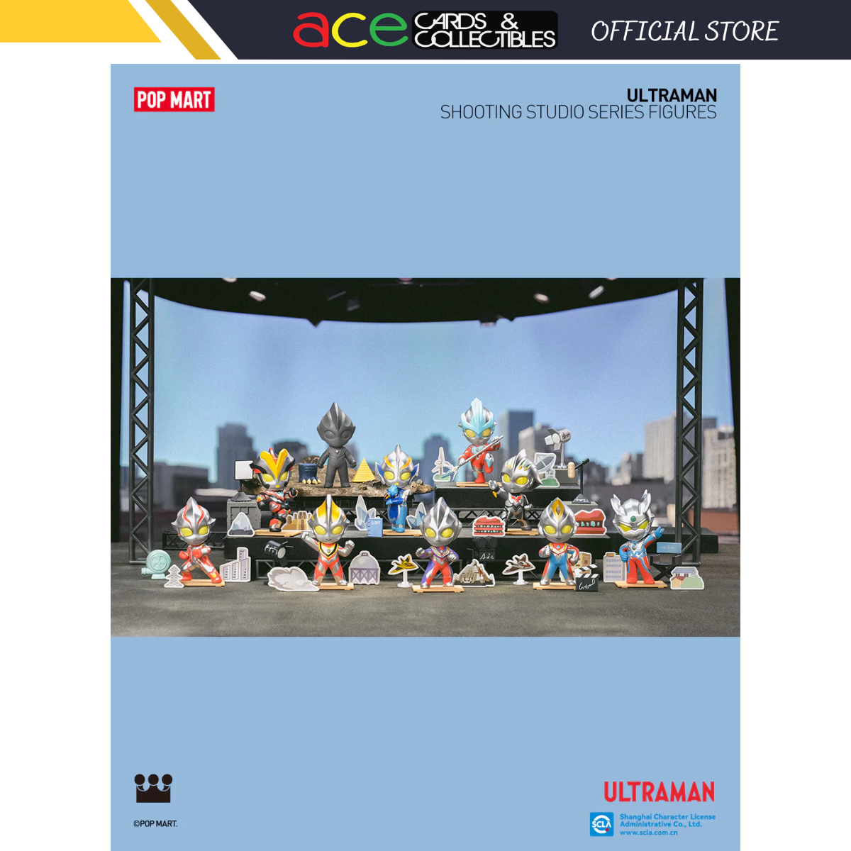 POP MART Ultraman Shooting Studio Series-Display Box (9pcs)-Pop Mart-Ace Cards & Collectibles