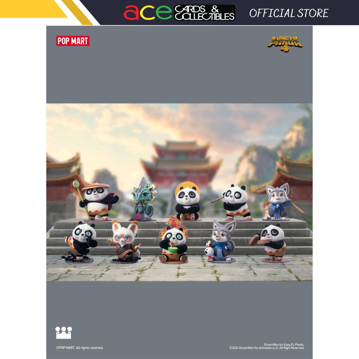 POP MART Universal Kung Fu Panda Series-Display Box (9pcs)-Pop Mart-Ace Cards &amp; Collectibles