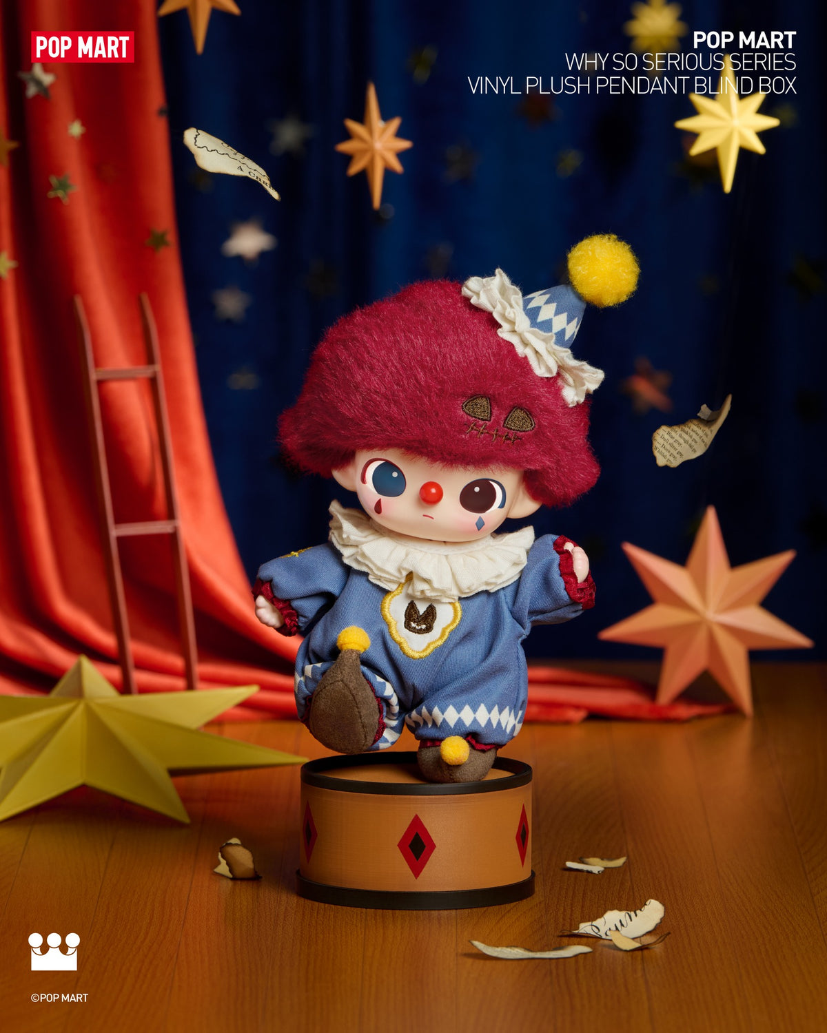 POP MART WHY SO SERIOUS Series-Vinyl Plush Pendant Blind Box-Single Box (Random)-Pop Mart-Ace Cards & Collectibles