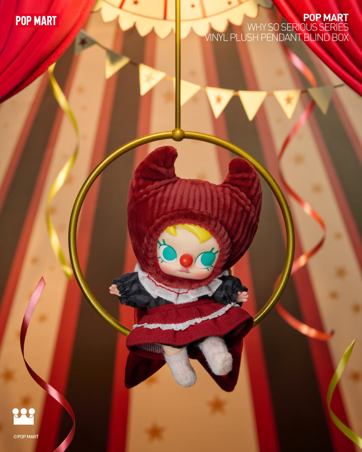 POP MART WHY SO SERIOUS Series-Vinyl Plush Pendant Blind Box-Single Box (Random)-Pop Mart-Ace Cards & Collectibles