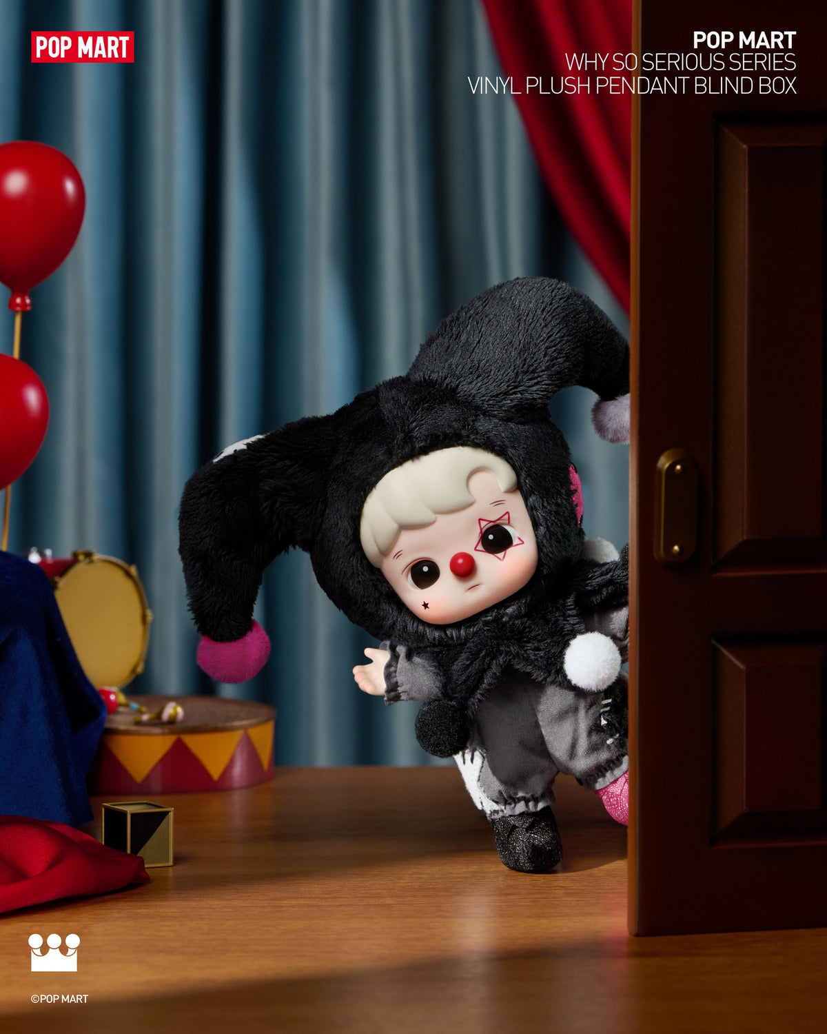 POP MART WHY SO SERIOUS Series-Vinyl Plush Pendant Blind Box-Single Box (Random)-Pop Mart-Ace Cards & Collectibles