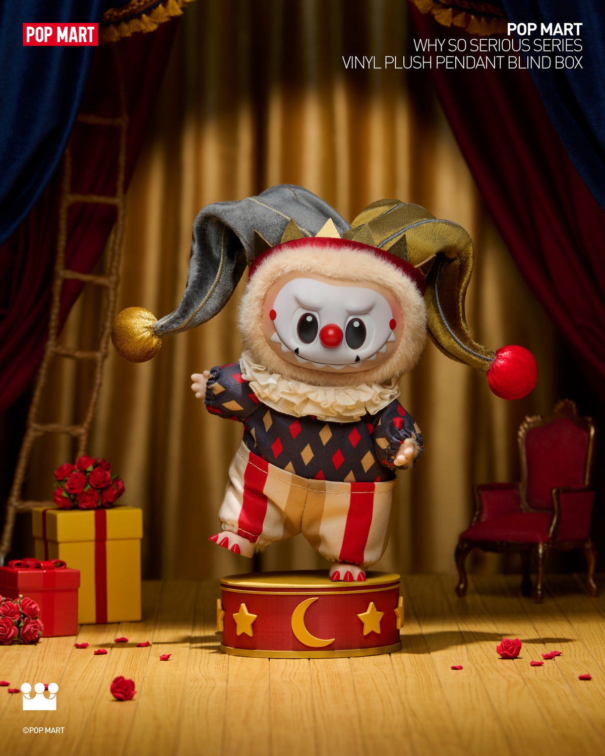 POP MART WHY SO SERIOUS Series-Vinyl Plush Pendant Blind Box-Single Box (Random)-Pop Mart-Ace Cards & Collectibles