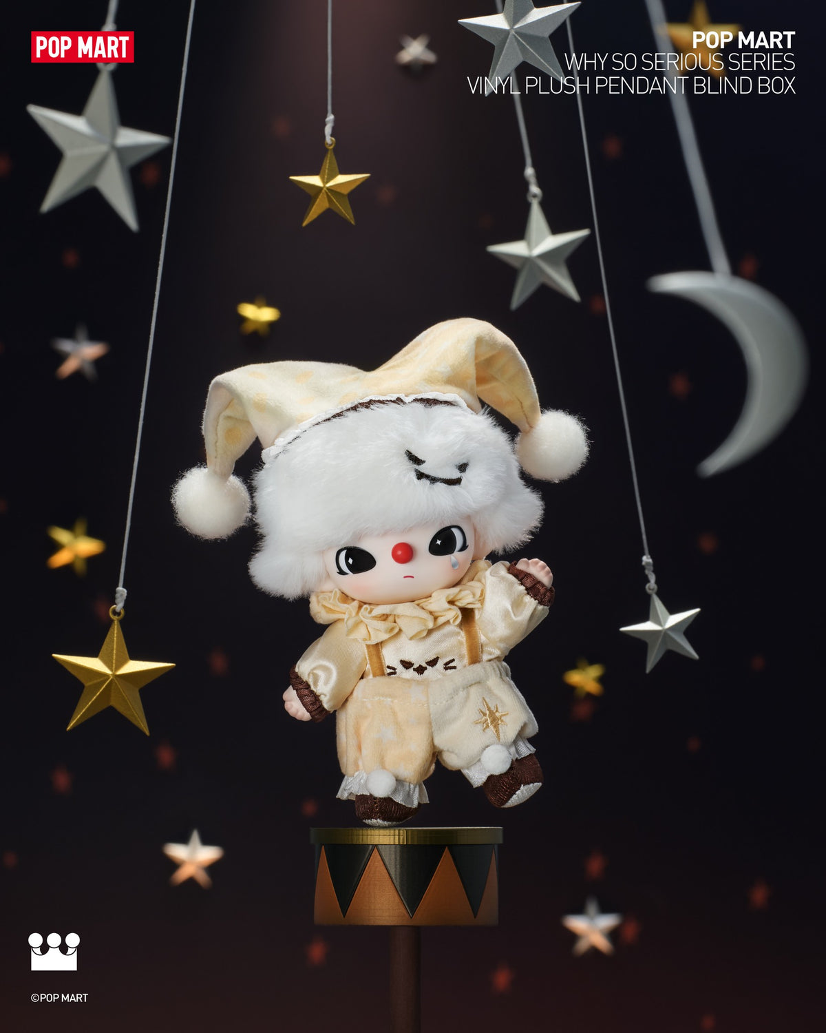 POP MART WHY SO SERIOUS Series-Vinyl Plush Pendant Blind Box-Single Box (Random)-Pop Mart-Ace Cards & Collectibles