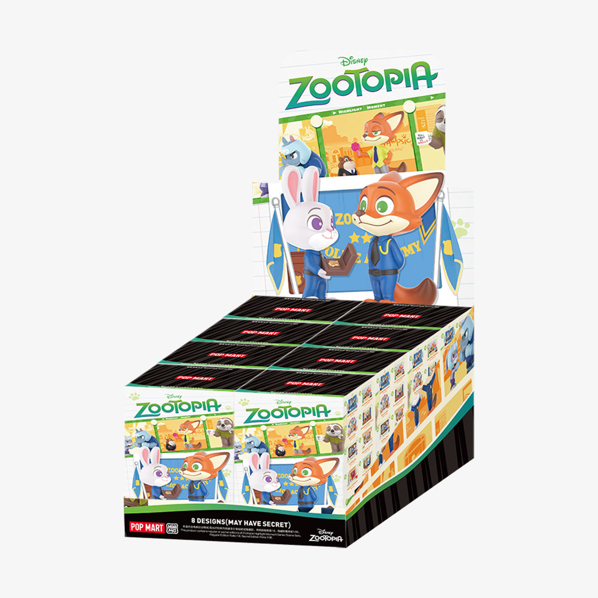 POP MART Zootopia Highlight Moment Series Scene Sets-Display Box (8pcs)-Pop Mart-Ace Cards & Collectibles