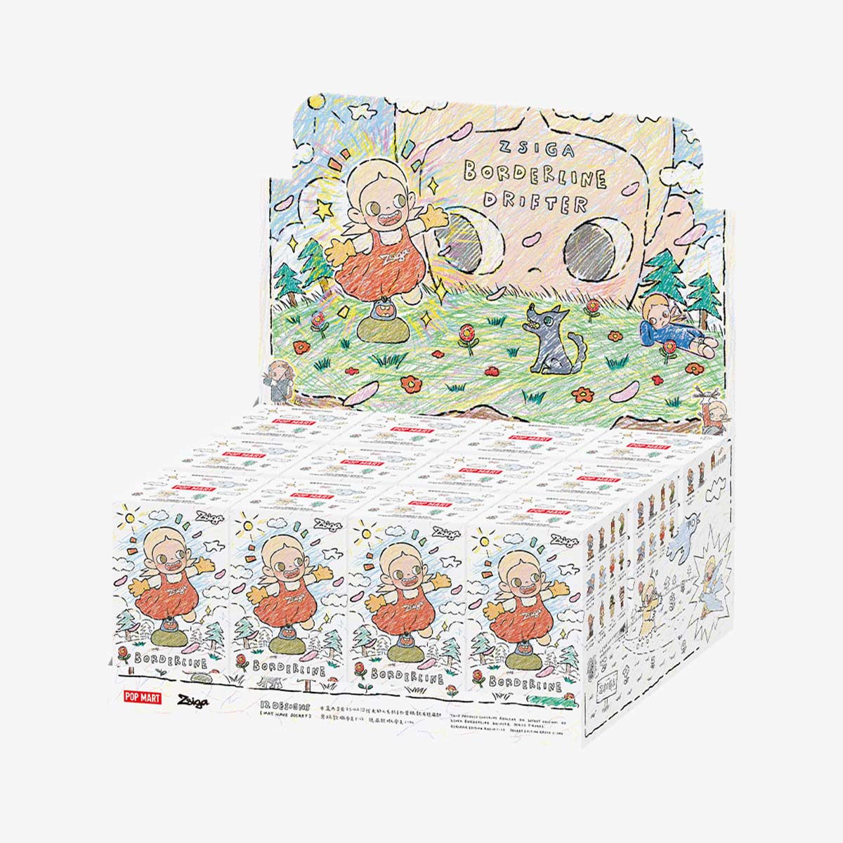 POP MART Zsiga Borderline Drifter Series-Whole Box (12pcs)-Pop Mart-Ace Cards & Collectibles
