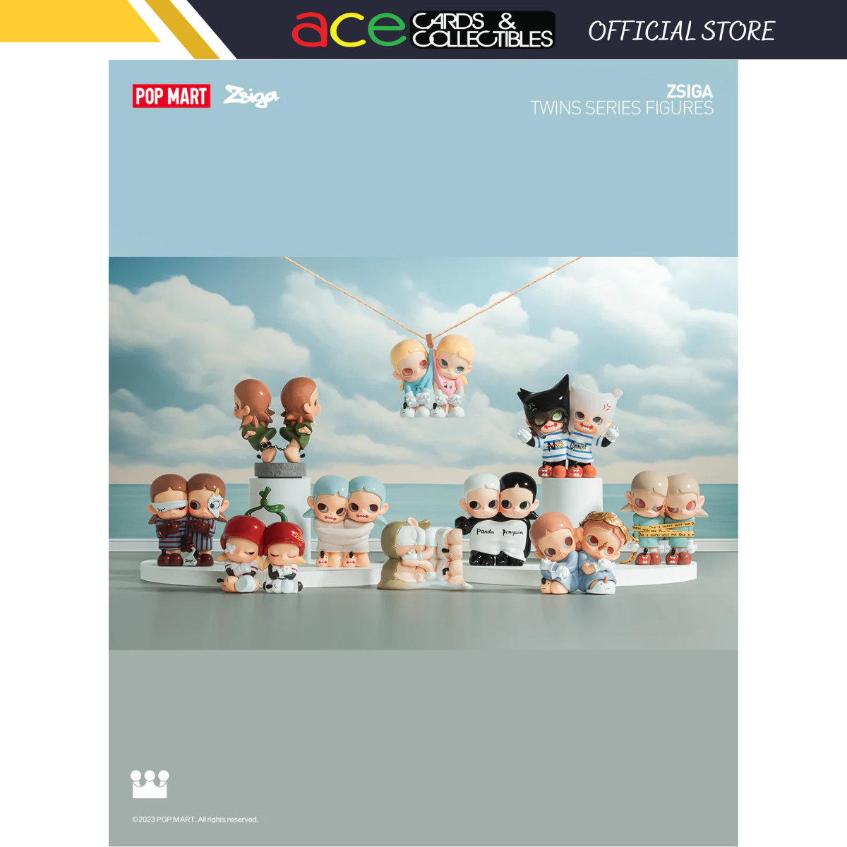POP MART Zsiga Twins Series-Single Box (Random)-Pop Mart-Ace Cards & Collectibles