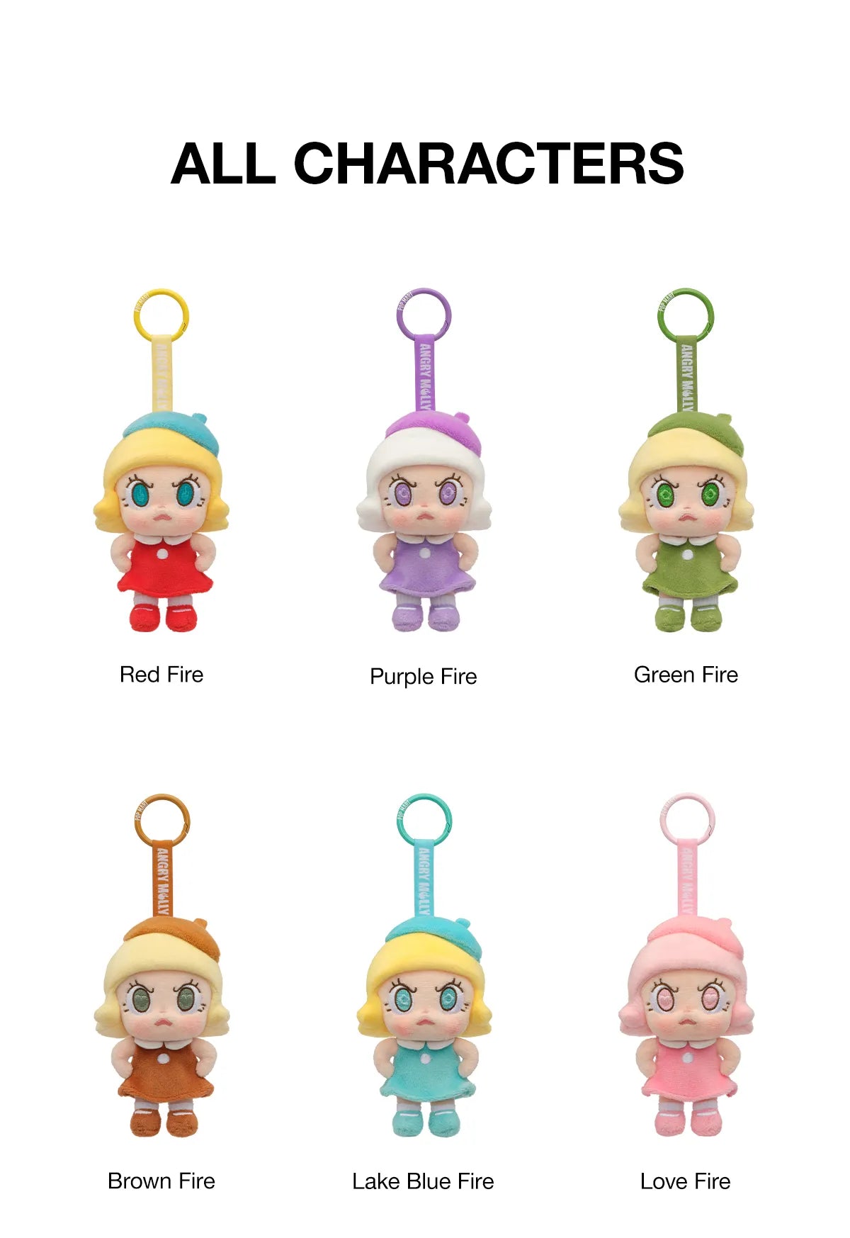 POP MART x Angry Molly Angry Energy Series Plush Pendant-Single Box (Random)-Pop Mart-Ace Cards & Collectibles