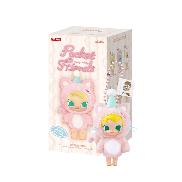 POP MART x Baby Moll Pocket Friends Series Vinnyl Plush Pendant-Single Box (Random)-Pop Mart-Ace Cards & Collectibles