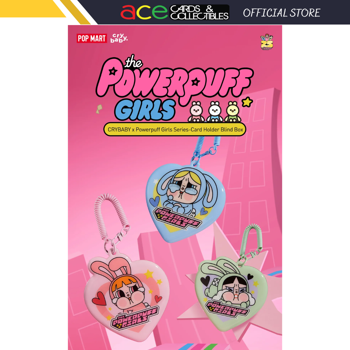 POP MART x CRYBABY Powerpuff Girls Card Holder Series-Single Box (Random)-Pop Mart-Ace Cards & Collectibles