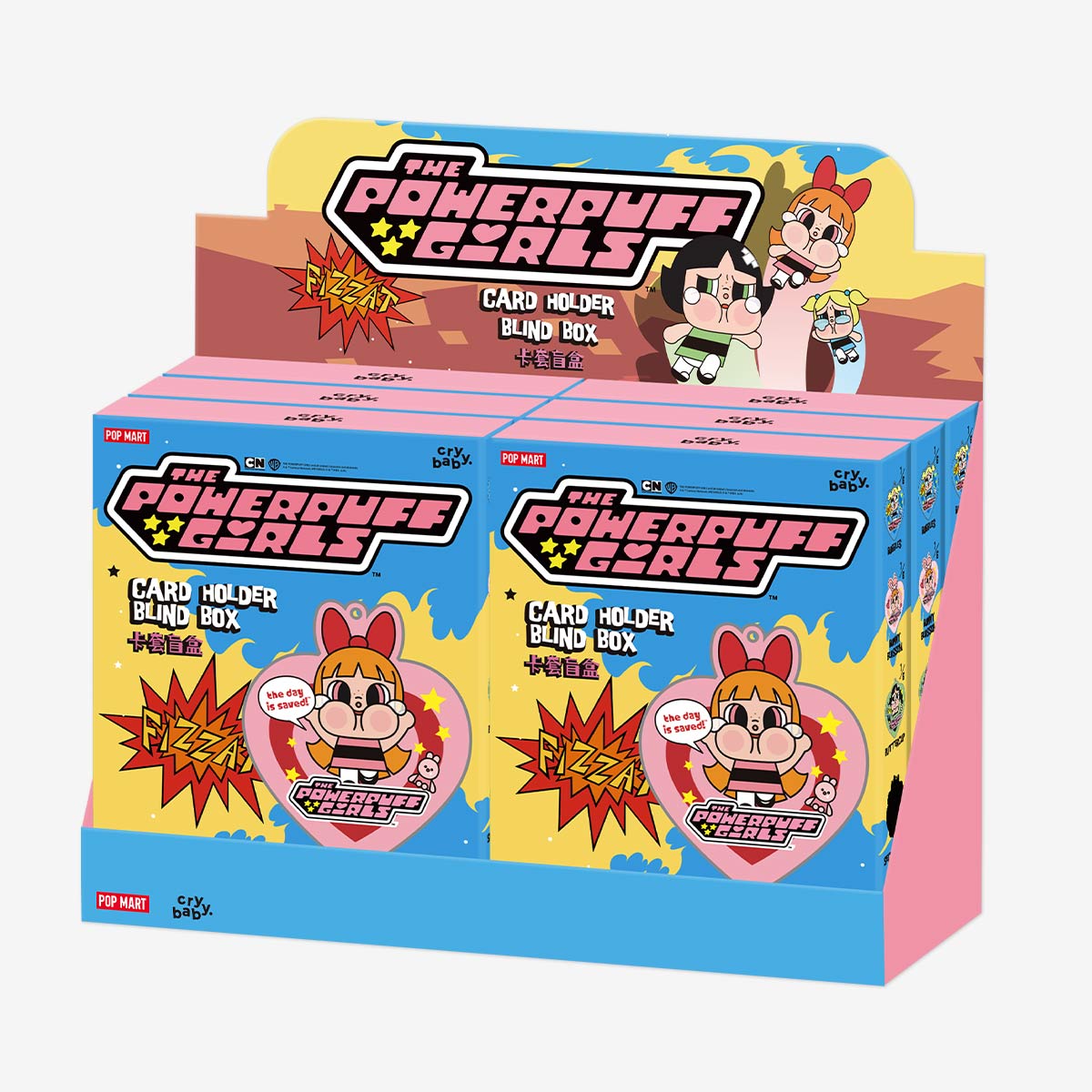 POP MART x CRYBABY Powerpuff Girls Card Holder Series-Whole Set (6pcs)-Pop Mart-Ace Cards &amp; Collectibles