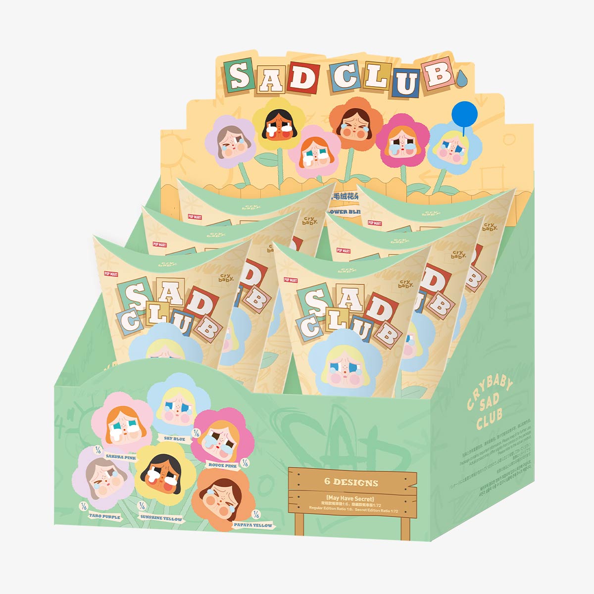 POP MART x CRYBABY Sad Club Plush Flower Series-Single Box (Random)-Pop Mart-Ace Cards & Collectibles
