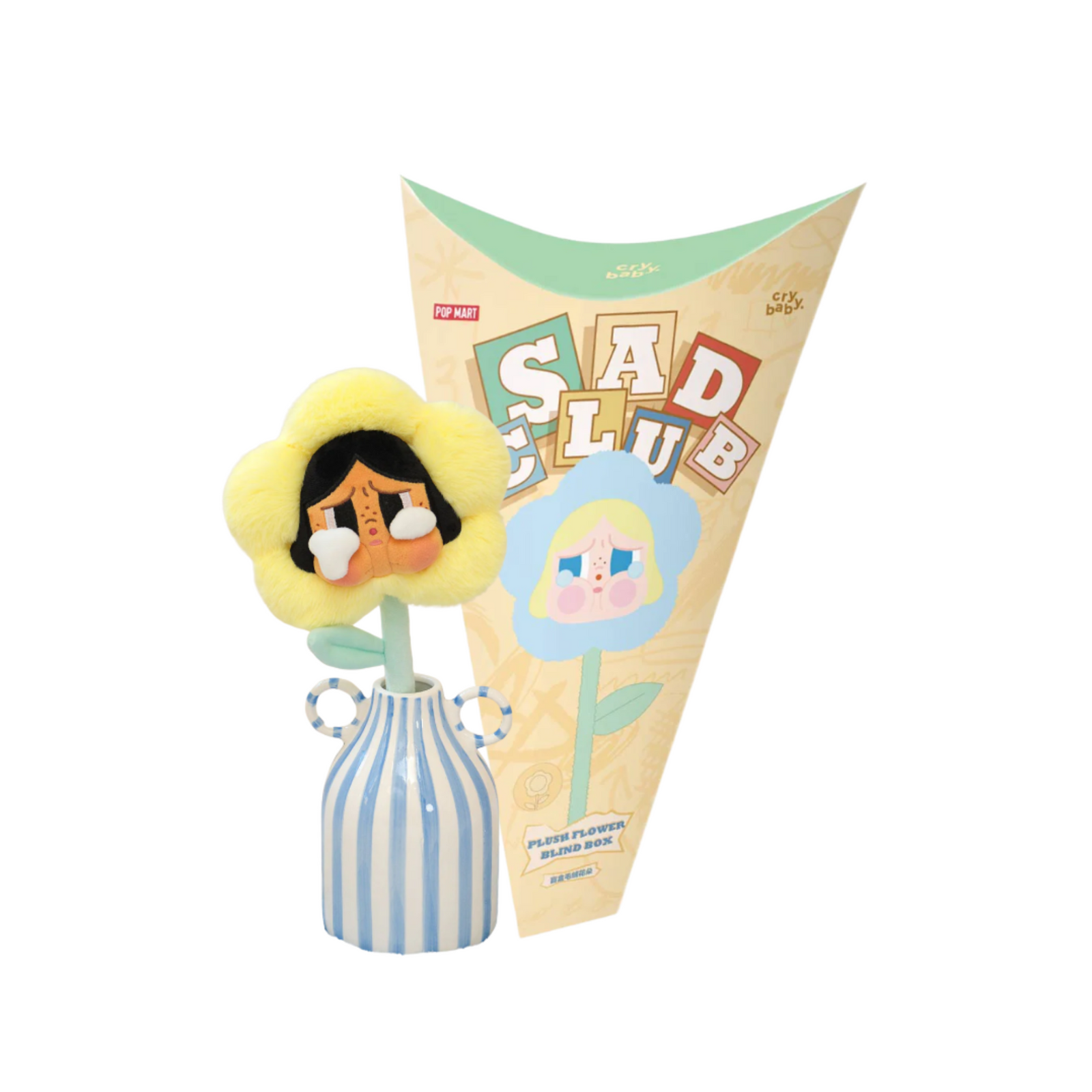 POP MART x CRYBABY Sad Club Plush Flower Series-Single Box (Random)-Pop Mart-Ace Cards & Collectibles