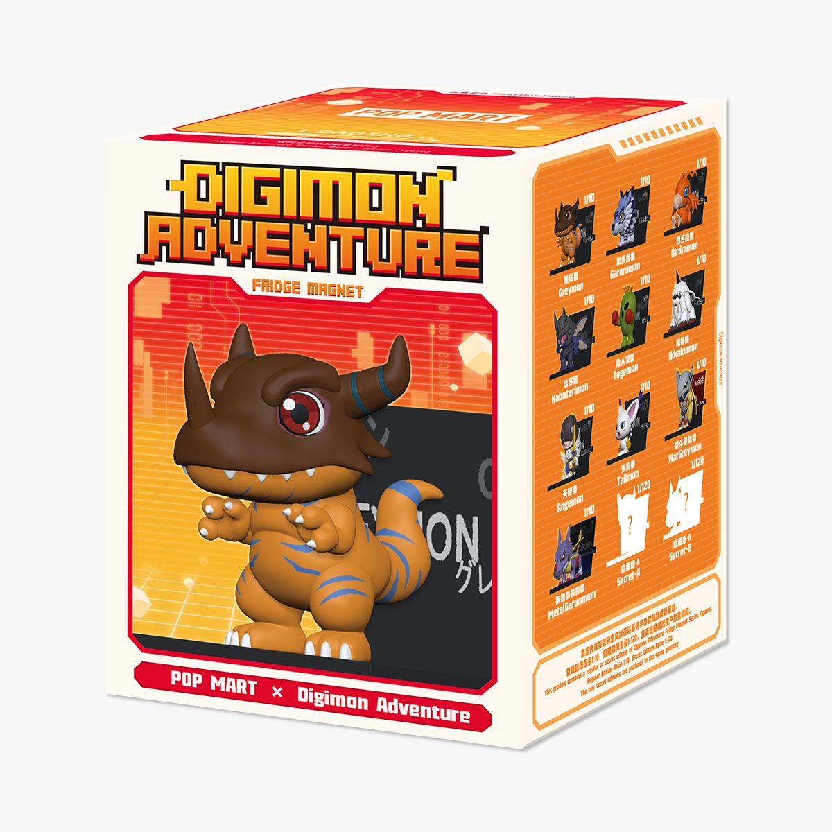 POP MART x Digimon Adventure Fridge Magnet Series Figures-Single Box (Random)-Pop Mart-Ace Cards &amp; Collectibles