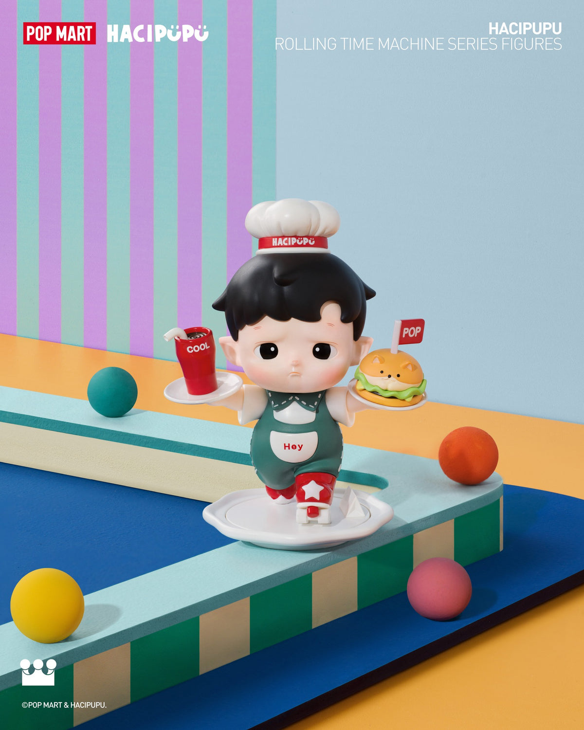 POP MART x HACIPUPU Rolling Time Machine Series Figures-Single Box (Random)-Pop Mart-Ace Cards & Collectibles
