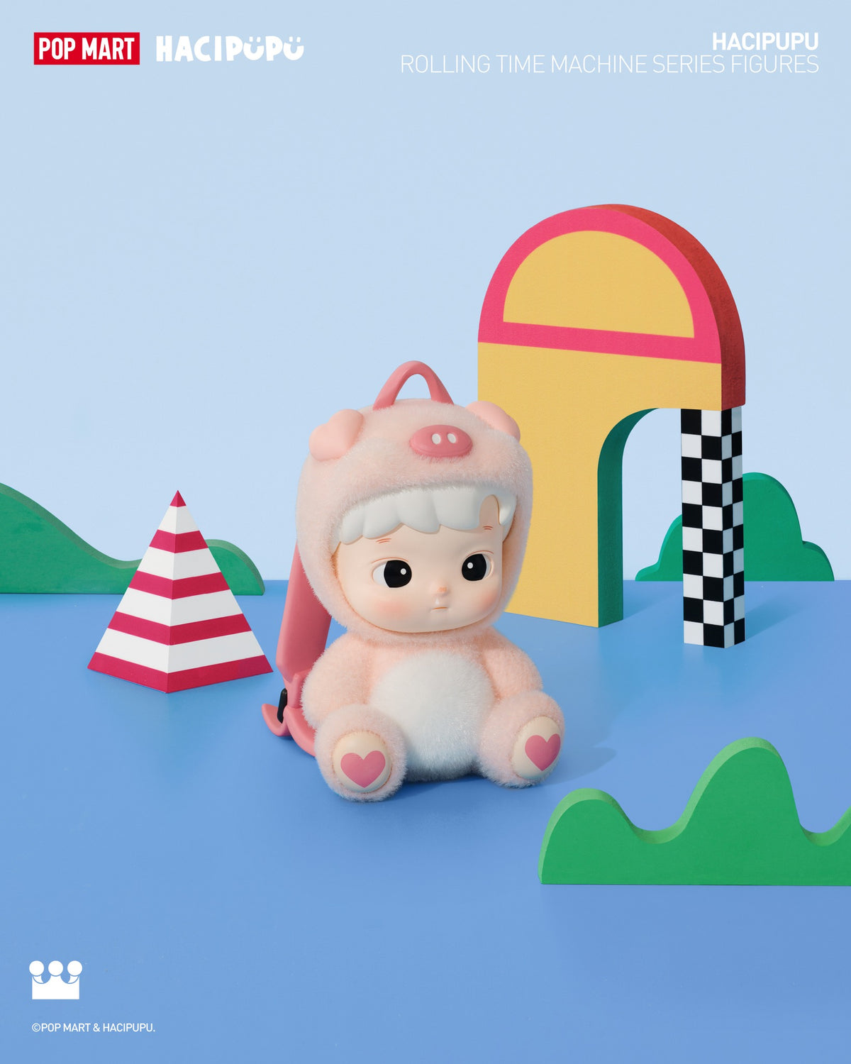 POP MART x HACIPUPU Rolling Time Machine Series Figures-Single Box (Random)-Pop Mart-Ace Cards & Collectibles