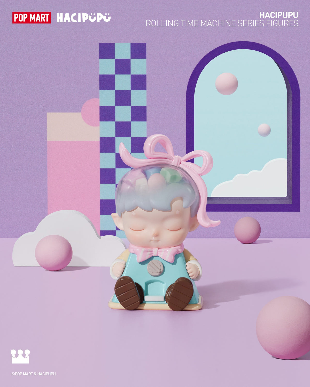 POP MART x HACIPUPU Rolling Time Machine Series Figures-Single Box (Random)-Pop Mart-Ace Cards & Collectibles