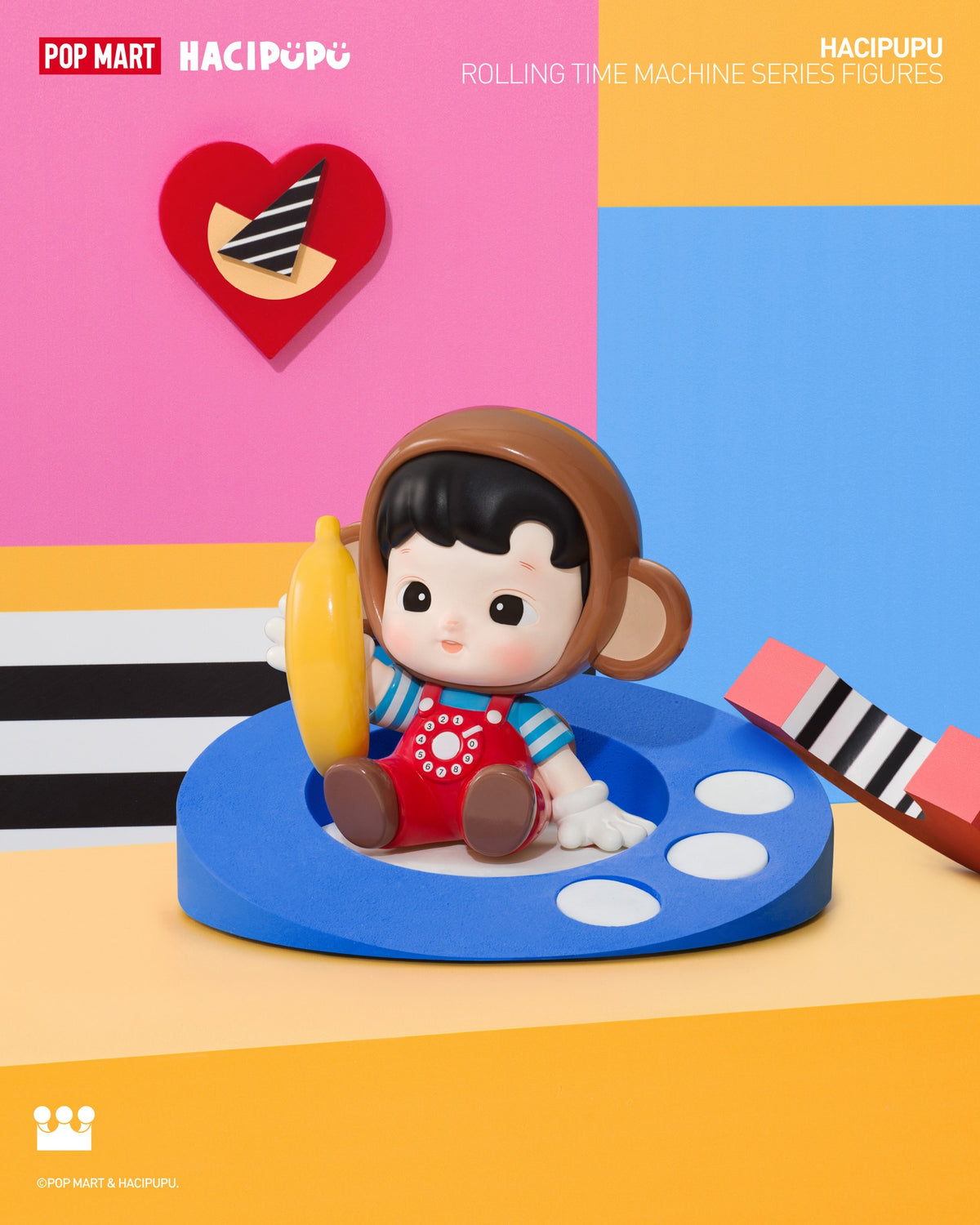POP MART x HACIPUPU Rolling Time Machine Series Figures-Single Box (Random)-Pop Mart-Ace Cards & Collectibles