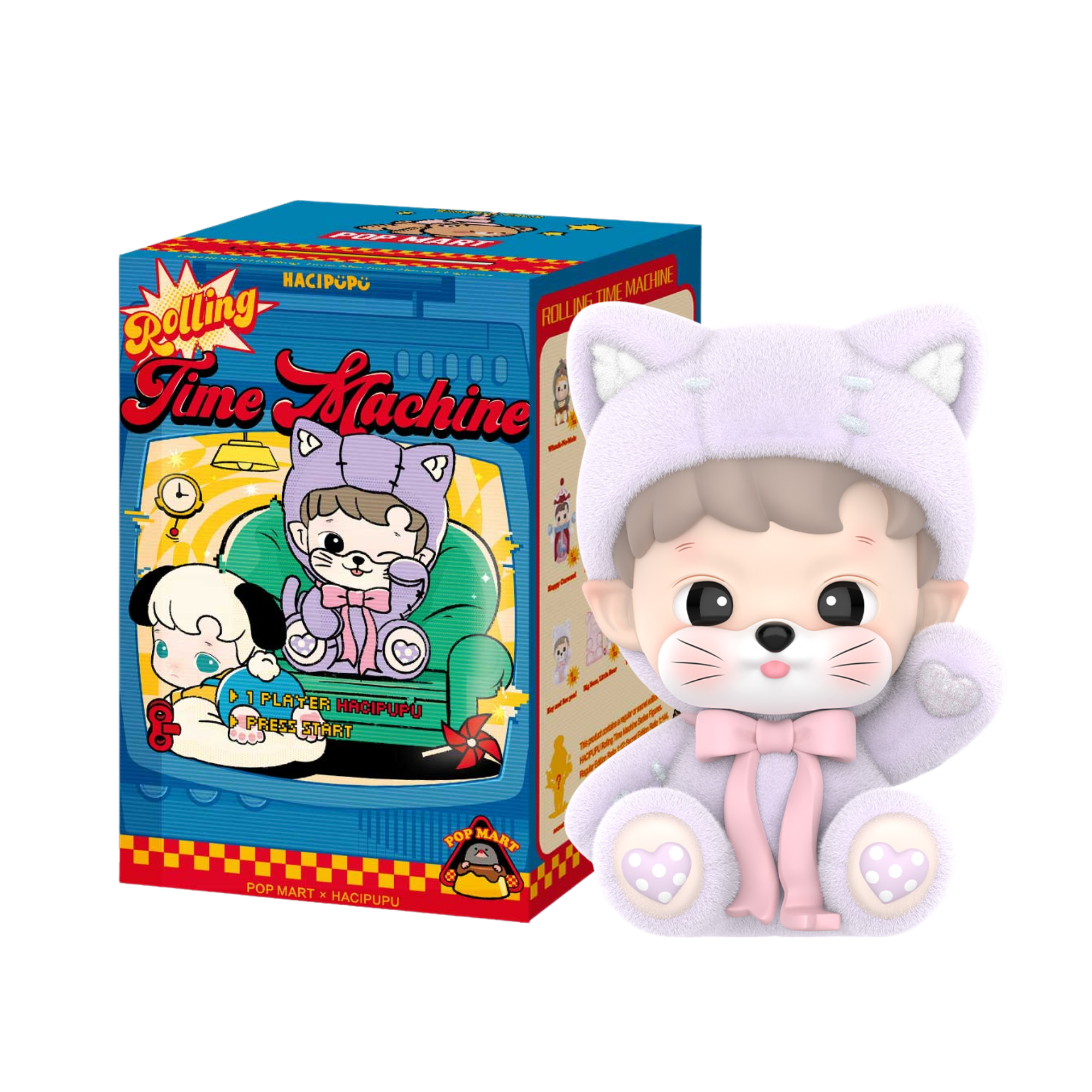 POP MART x HACIPUPU Rolling Time Machine Series Figures-Single Box (Random)-Pop Mart-Ace Cards & Collectibles