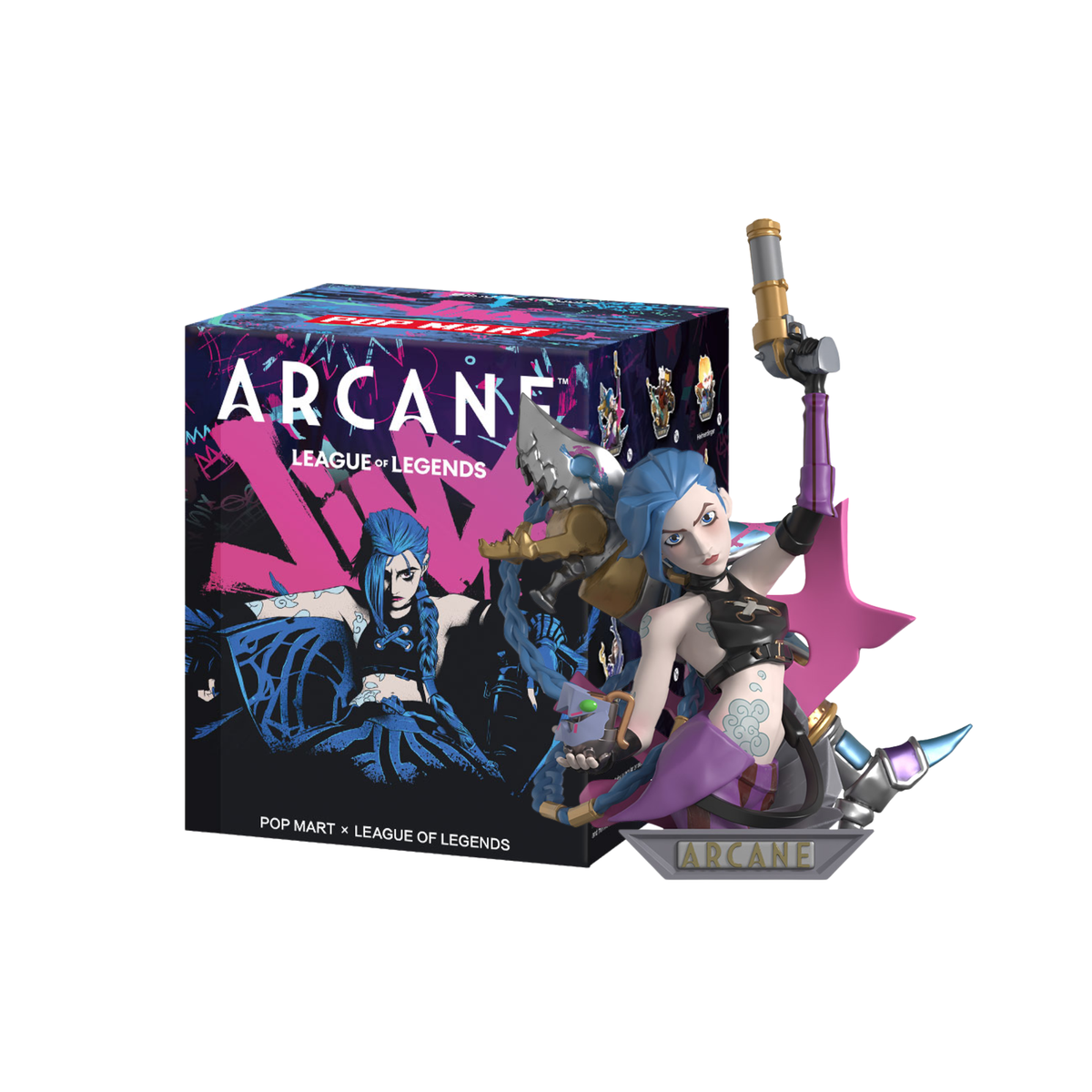 POP MART x League of Legends: Arcane Collectible Figures-Single Box (Random)-Pop Mart-Ace Cards & Collectibles