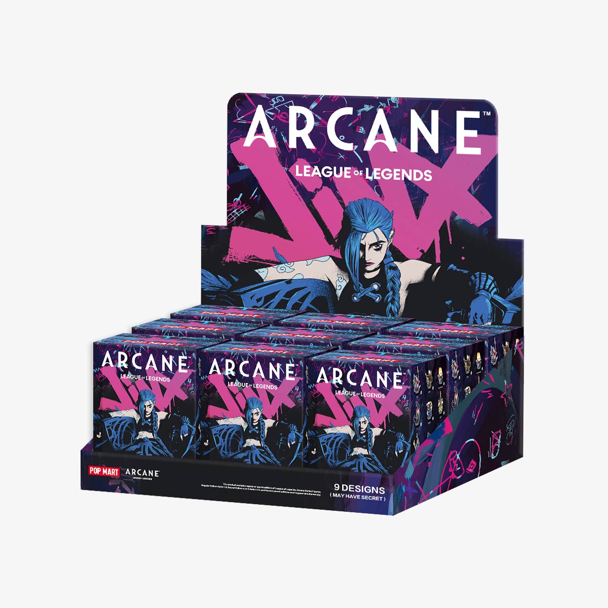 POP MART x League of Legends: Arcane Collectible Figures-Whole Box (9pcs)-Pop Mart-Ace Cards &amp; Collectibles