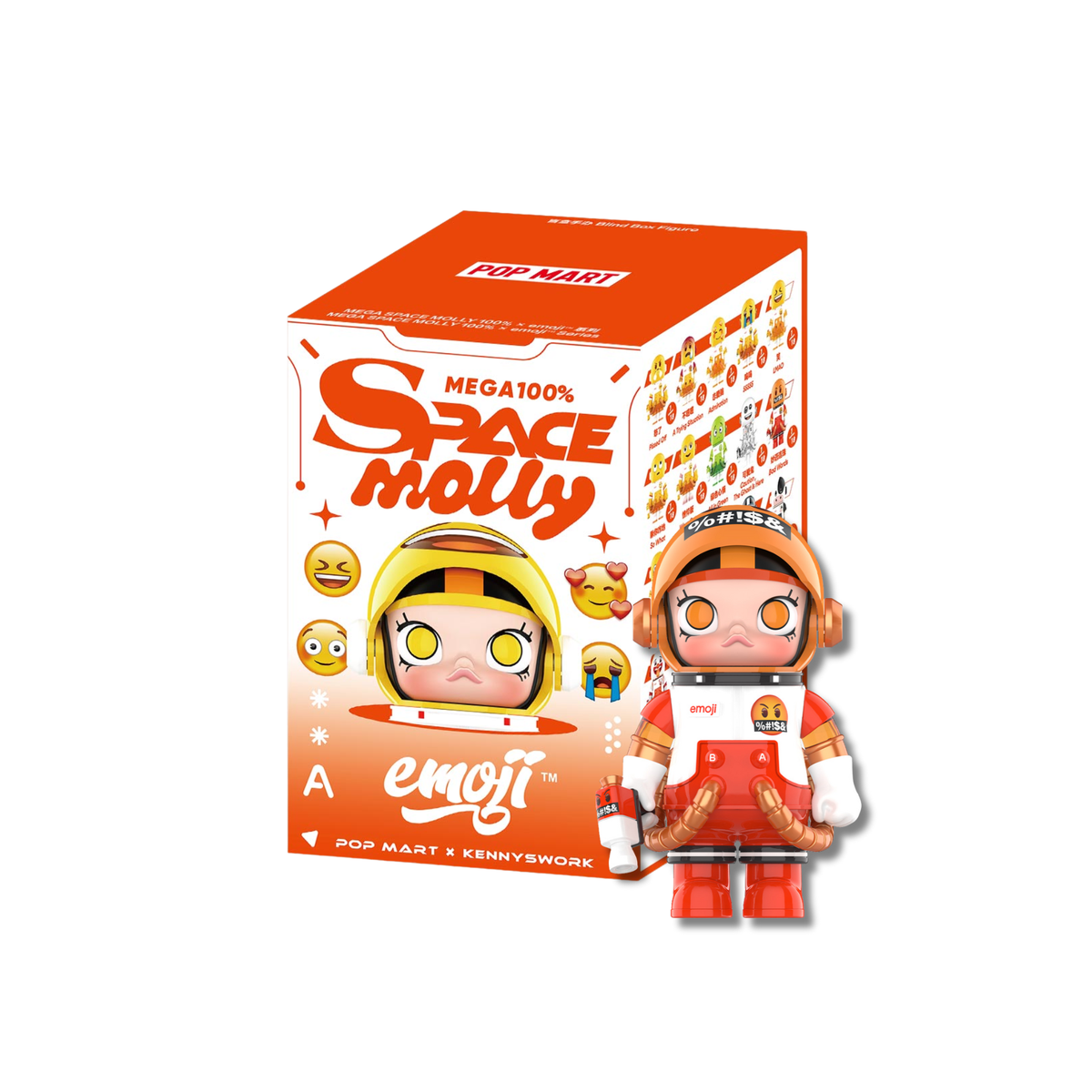 POP MART x MEGA SPACE MOLLY 100% emoji™ Series-Single Box (Random)-Pop Mart-Ace Cards & Collectibles