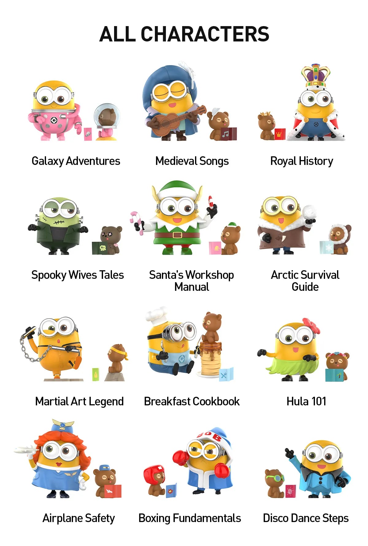 POP MART x Minions Bedtime Stories by Bob and Tim Series Figures-Single Box (Random)-Pop Mart-Ace Cards & Collectibles