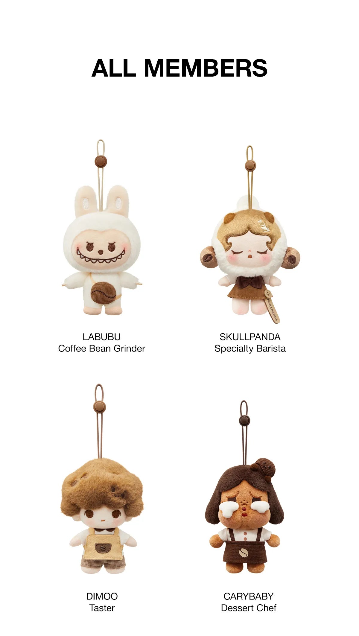 POP MART x POP BEAN Coffee Factory Series-Plush Pendant-Single Box (Random)-Pop Mart-Ace Cards & Collectibles