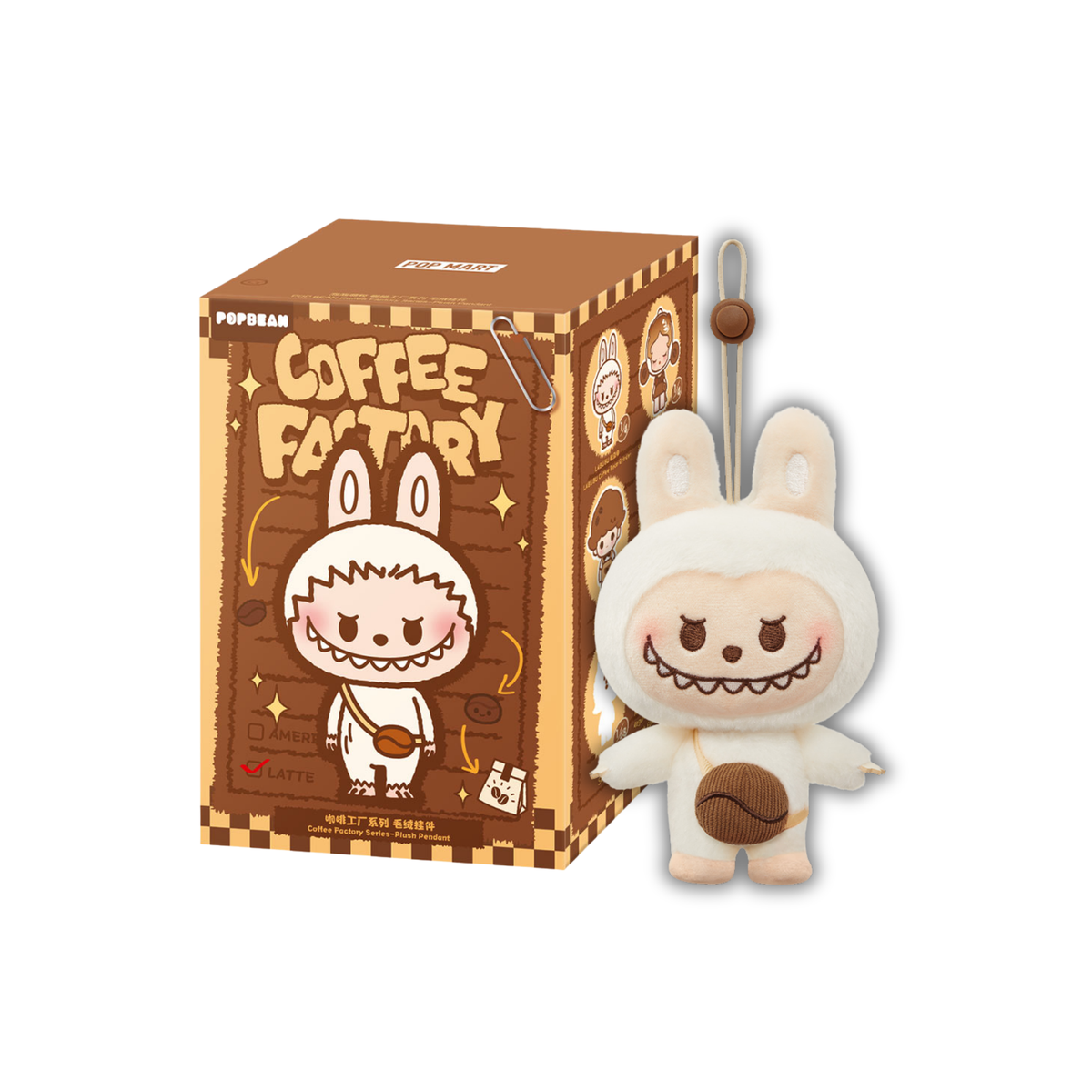 POP MART x POP BEAN Coffee Factory Series-Plush Pendant-Single Box (Random)-Pop Mart-Ace Cards & Collectibles
