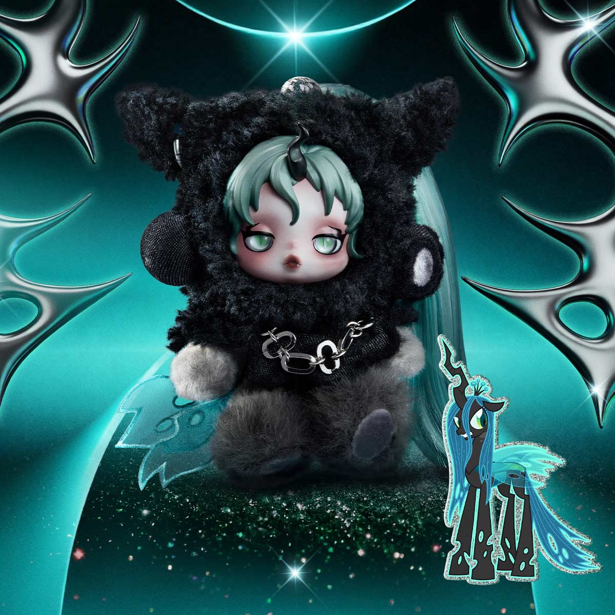 POP MART x SKULLPANDA x My Little Pony Series Plush Doll Pendant-Single Box (Random)-Pop Mart-Ace Cards & Collectibles