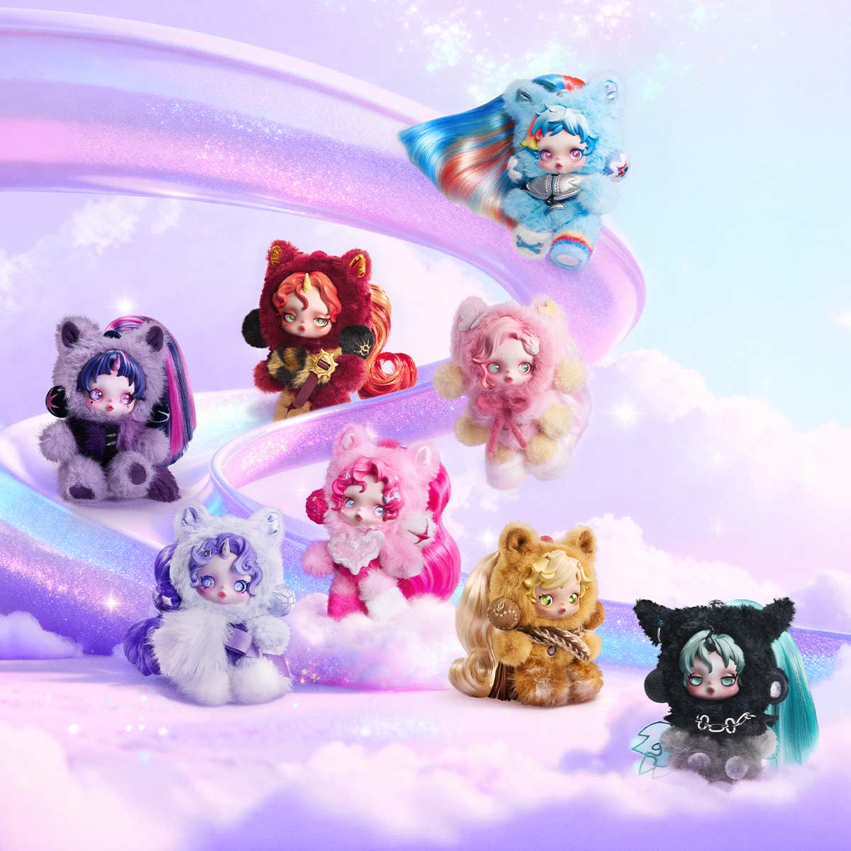POP MART x SKULLPANDA x My Little Pony Series Plush Doll Pendant-Single Box (Random)-Pop Mart-Ace Cards & Collectibles