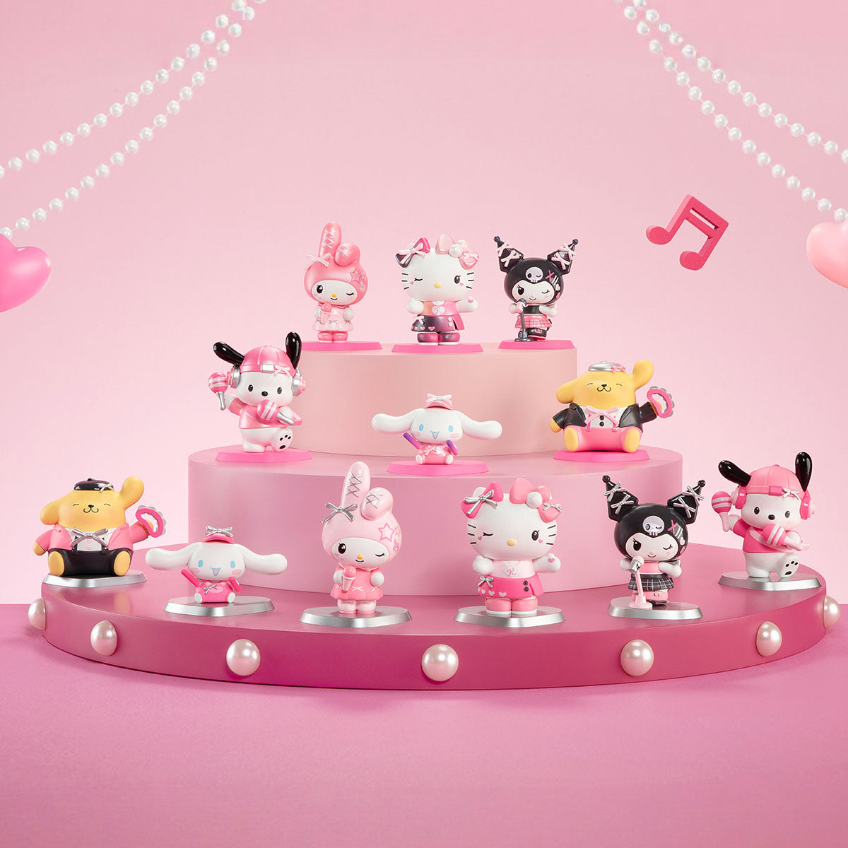 POP MART x Sanrio Characters Pink Party Series Figures-Single Box (Random)-Pop Mart-Ace Cards & Collectibles