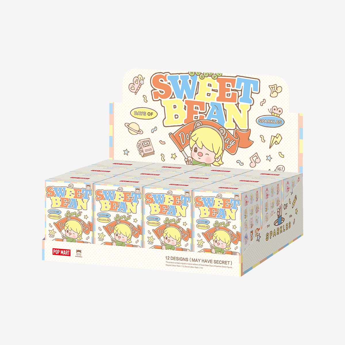 POP MART x Sweet Bean Days of Sparkles Series-Whole Box (12pcs)-Pop Mart-Ace Cards & Collectibles