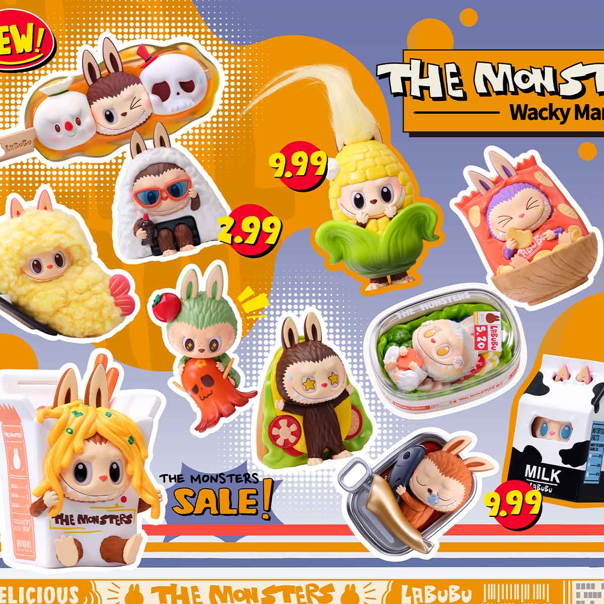 POP MART x THE MONSTERS Wacky Mart Figures Series-Single Box (Random)-Pop Mart-Ace Cards & Collectibles