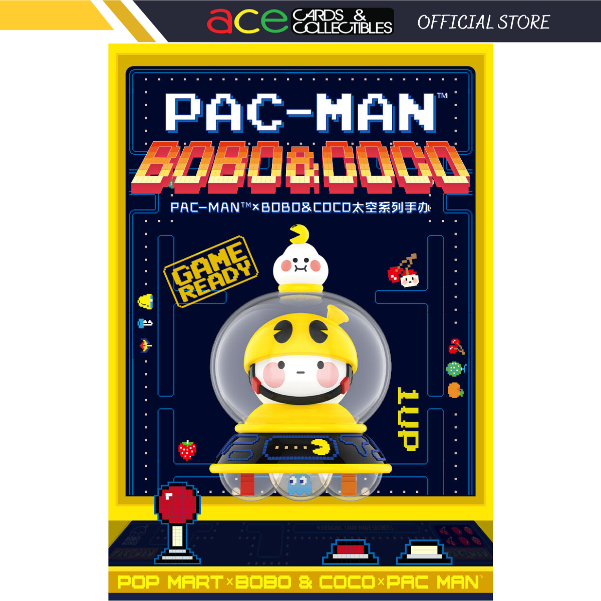 POPMART Bobo & Coco Pac-Man Space Series-Single Box (Random)-Pop Mart-Ace Cards & Collectibles