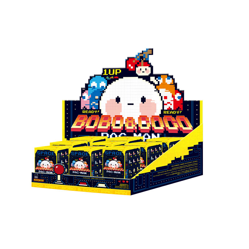 POPMART Bobo &amp; Coco Pac-Man Space Series-Whole Display Box (9pcs)-Pop Mart-Ace Cards &amp; Collectibles