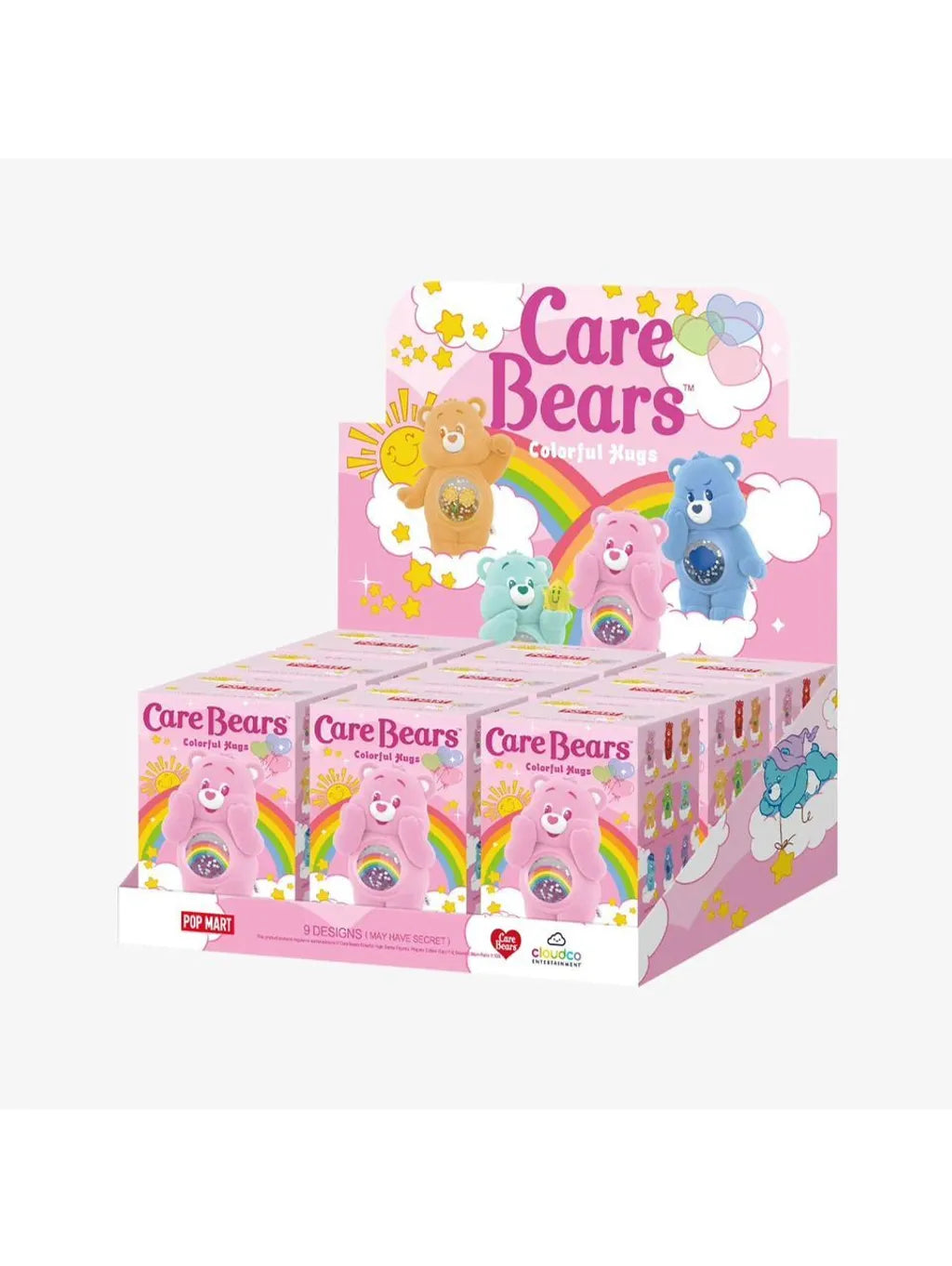 POPMART x Care Bears Colorful Hugs Series Figures-Display Box (9pcs)-Pop Mart-Ace Cards & Collectibles