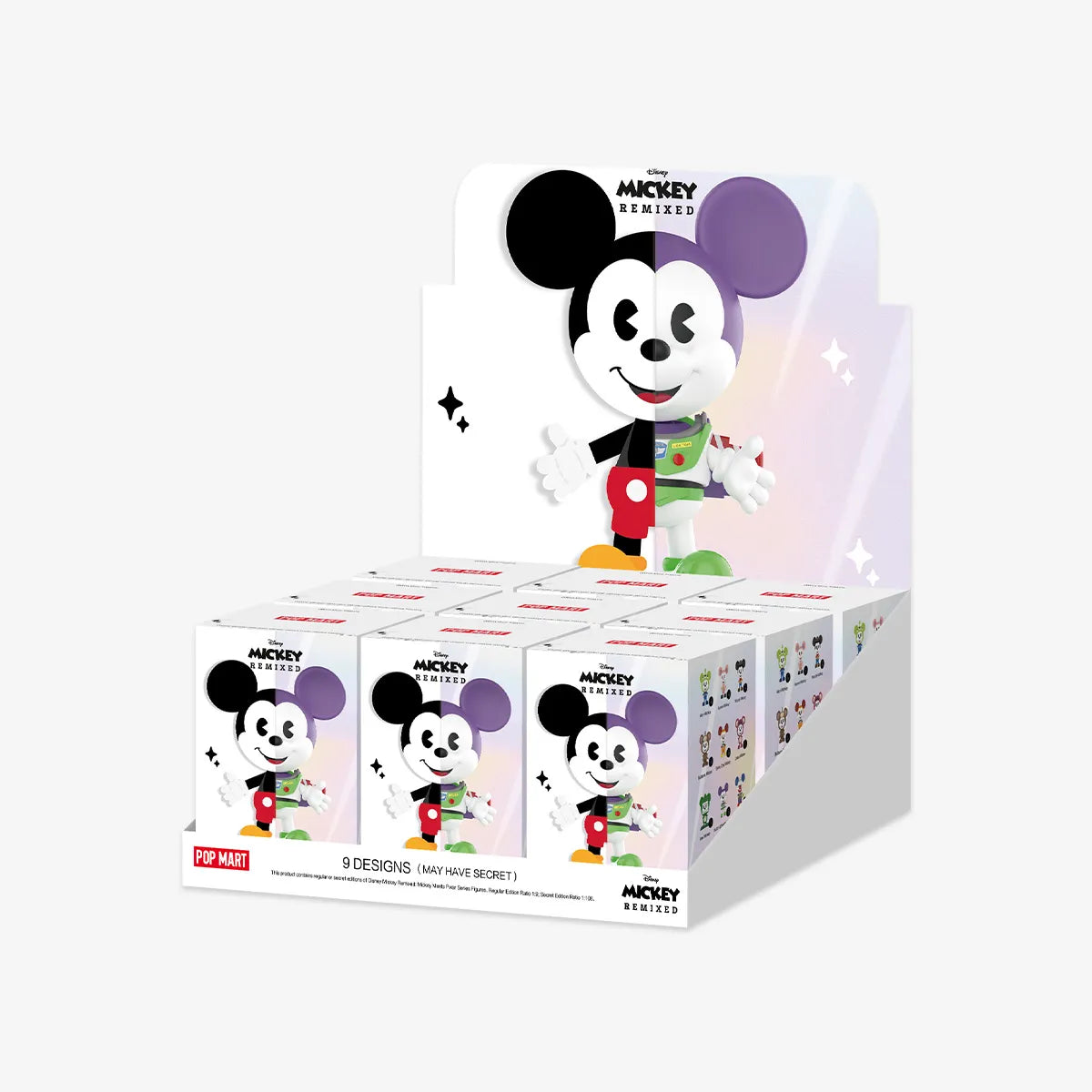 POPMART x Disney Mickey Remixed: Mickey Meets Pixar Series Figures Blind Box-Single Box (Random)-Pop Mart-Ace Cards & Collectibles