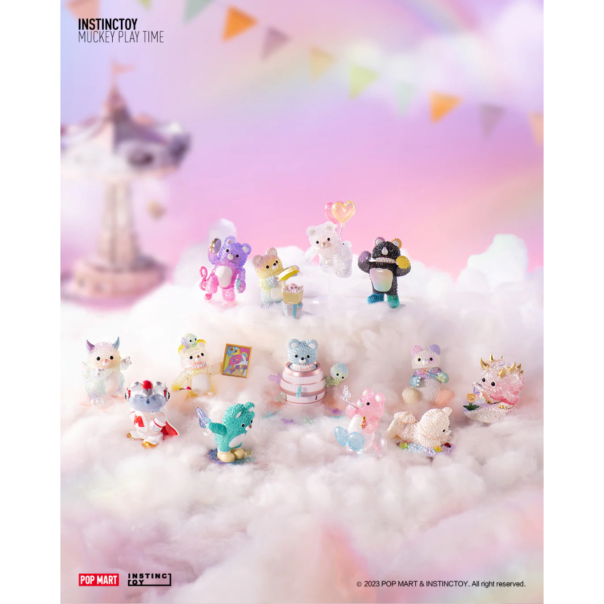 POPMART x Instinctoy Muckey Play Time Series-Single Box (Random)-Pop Mart-Ace Cards & Collectibles