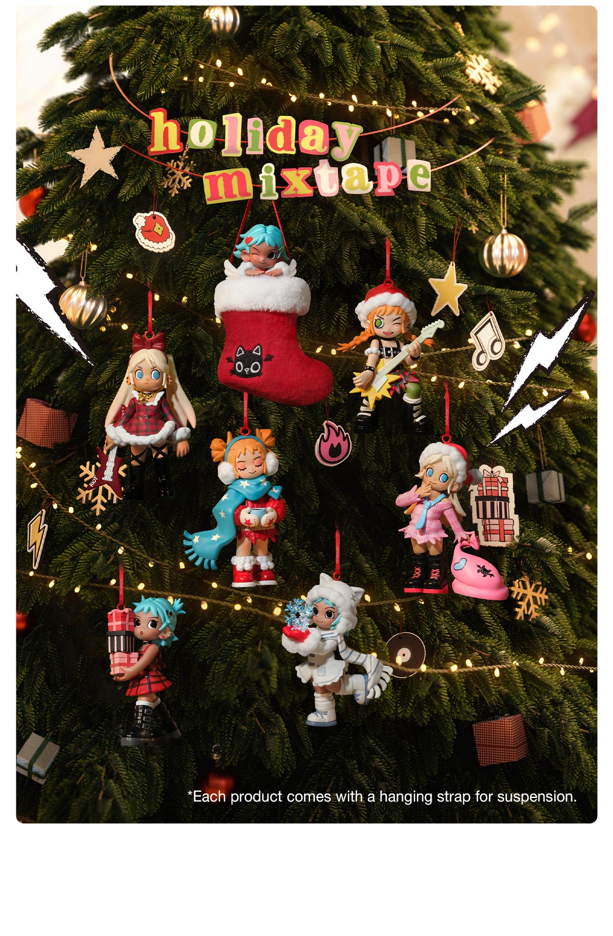 POPMART x Lil Peach Riot Holiday Mixtape Series Figures Blind Box-Single Box (Random)-Pop Mart-Ace Cards & Collectibles