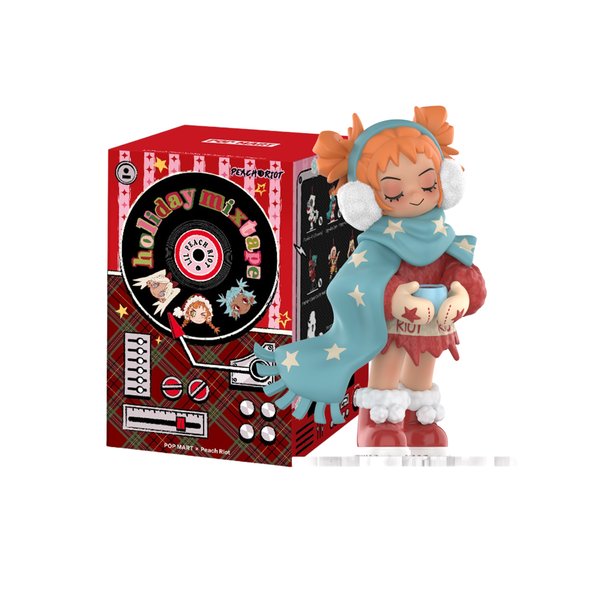 POPMART x Lil Peach Riot Holiday Mixtape Series Figures Blind Box-Single Box (Random)-Pop Mart-Ace Cards & Collectibles